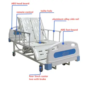 Bệnh viện sử dụng y tế điện nghiêng giường với nhà vệ sinh bô-lỗ