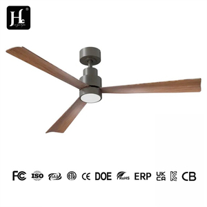 Ventilateurs de plafond LED avec moteur BLDC, pales en bois, télécommande, 3 CCT, chambre à coucher, salon, moteur 100% cuivre - Product Image 4