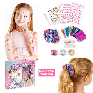 BIG LITTLE FUN Princess Pretend Play Kit con tatuajes y cuentas de plástico DIY para edades 4-12 Juego de regalo de juguete de fiesta al por mayor para niñas - Product Image 1