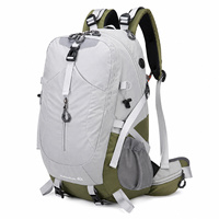 Sac à dos de randonnée ultra-léger 40L en tissu Oxford, unisexe, pour le voyage et les sorties en plein air, avec housse de pluie en polyester