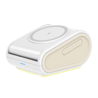 Soporte Plegable Magnético 3 en 1, Estación de Carga Inalámbrica de 15W, Soporte Multifuncional para Teléfono, Reloj Inteligente, Tabletas y Dispositivos Inteligentes