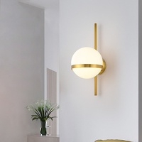 Applique Murale LED Nordique Simple Postmoderne en Fer et Verre pour Hôtel, Salon, Chambre, Restaurant, Couloir - Design Créatif Lune