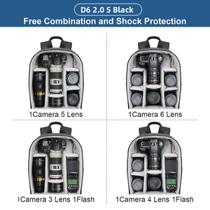 हम स्टॉक CWatcun d6 पेशेवर आउटडोर बड़ी क्षमता फोटोग्राफर मिररलेस कैमरा बैकपैक के लिए - Product Image 2