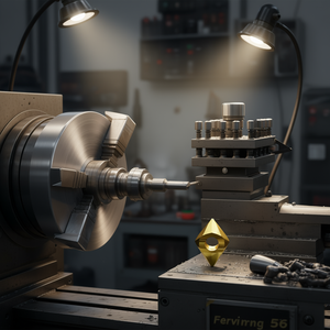 Inserto de Torneado Fervi con Forma de Diamante de 55 Grados para Mecanizado de Metales - Product Image 3