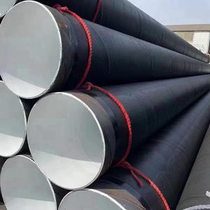 Tubería de Acero Espiral Revestida IPN8710 API 5L 36'' SCH40 de Gran Diámetro para Agua Potable Subterránea, Tubería Anticorrosión 3 Oil 2 Cloth - Product Image 1