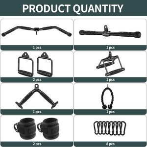 Essential Cable Machine Accessories for Home Gym <strong>LAT</strong> <strong>Pulldown</strong> Tricep Pull Dip Stand <strong>Attachments</strong> - Product Image 2