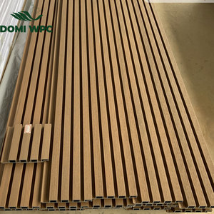 Revêtement mural extérieur en WPC imperméable, co-extrusion, panneau mural en WPC rainuré pour extérieur, revêtement composite en plastique pour jardin - Product Image 5