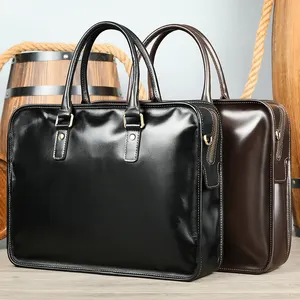 MARRANT Echtleder-Herren-Aktenkoffer hochwertige Handtasche Botenkoffer Luxus-Geschäfts-Aktenkoffer Laptop-Taschen Ledertasche