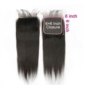 Ali Nữ Hoàng hair12 inch đến 20inch mềm 100% nguyên Trinh Nữ tóc 6x6 HD ren đóng cửa giá rẻ giá - Product Image 4