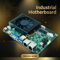 Carte mère industrielle de qualité industrielle, alimentation d'usine, fonctionnement stable, Intel 4e et 5e génération, RS232 RS485