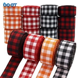 Ruban à bordure métallique pour guirlande de Noël et d'Halloween DIY, idéal pour la confection de nœuds et le tressage d'arbres de Noël - Product Image 2