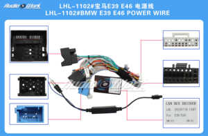 宝马E39 E46安卓2 Din车载收音机多媒体播放器通用配件电线适配器连接器插头电缆 - Product Image 2