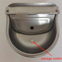 Distributeur d'eau à flotteur en acier inoxydable pour bétail, distributeur automatique d'eau pour bétail, cheval