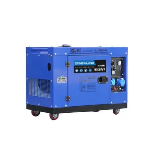 7.5kw 9kva 230V 1 fase misuratore digitale AVR CE generatore di corrente diesel portatile