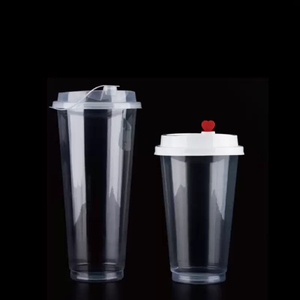 Vasos de Plástico Transparente PP Desechables de Grado Alimenticio con Tapas para Café Frío, Impresión UV, Logotipo Personalizado - Product Image 5