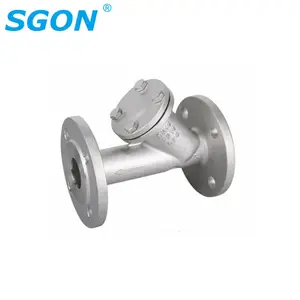 SGON DN40/PN16 SS304/SS316 Material BSPT/NPT Gewinde anschluss Y-Typ Flansch sieb Edelstahl ventil ventil