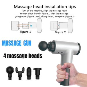 Prix d'usine OEM FCC Mini <span class=keywords><strong>4</strong></span> vitesses poignée électrique douleur Relax tissu fascial profond Vibration pistolet de massage musculaire tissu profond