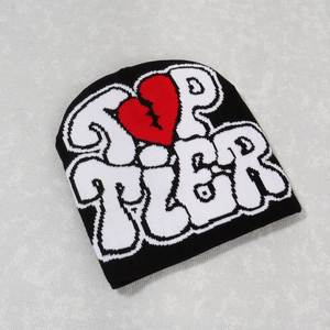 Nouveau bonnet en tricot jacquard, mode hiver, chaud, lettres, en stock, bonnet personnalisé avec logo personnalisé - Product Image 6