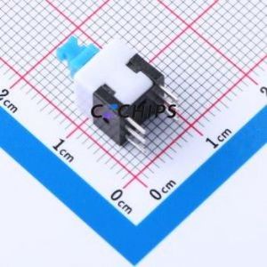 8-8 ZS Push Button Switch Through hole Component THT Switch Double Pole Double Throw Self-Locking Rectangle Plunger Through Hole - Product Image 2