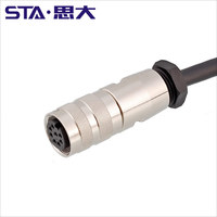 C091D Thay Thế RRU RCU RET Điều Khiển Hệ Thống M16 8pin Nữ Hàn AISG Antenna Dòng Thiết Bị Cơ Sở Trạm Cáp Kết Nối