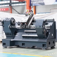 Mesin bubut putar CNC poros tunggal tugas sedang dengan sistem kontrol GSK ranjang miring Horizontal akurasi tinggi harga terbaik