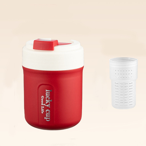 Taza de <span class=keywords><strong>Desayuno</strong></span> de Acero Inoxidable 304 para Mantener la Comida Caliente - Apta para Niños y Trabajadores de Oficina - con Tapa - Product Image 4