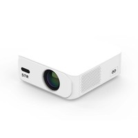 Smart Android 350 Ansi Lumen Electric Focus 2,4 + 5g Wifi de doble banda y altavoz LCD Pocket Video Beamer Holograma Mini proyector
