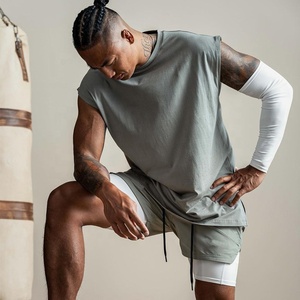 Gilet <span class=keywords><strong>da</strong></span> Allenamento con Logo Personalizzato in Poliestere Traspirante Senza Maniche Abbigliamento Fitness <span class=keywords><strong>Palestra</strong></span> Maglietta Sportiva - Product Image 2