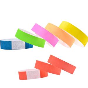 Bracelets en papier jetables personnalisés multicolores, imperméables, écologiques et non toxiques pour événements, festivals et parcs d'attractions - Product Image 2