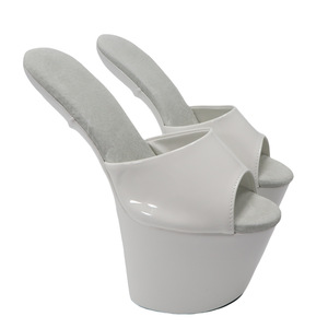8 Zoll (20 cm) Neueste Performance-Slipper mit extrem hohem Stiletto-Absatz, Peeptoe, ohne Sohle, 10 cm Plateau, Herbst/Winter - Product Image 3