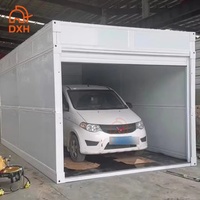 Daxiang Fournisseur En Gros Extérieur Jardin Télécommande Porte Pliable Parking Pliant Conteneur De Voiture Garage Fabriqué en Chine