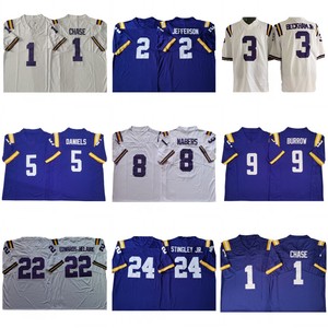 Jersey Sepak Bola Pria 2026 Berkualitas Tinggi Jahitan Rapi JaMarr Chase Justin Jefferson Kyren Lacy Odell Beckham Jr. Jayden Daniels S-3XL - Product Image 1