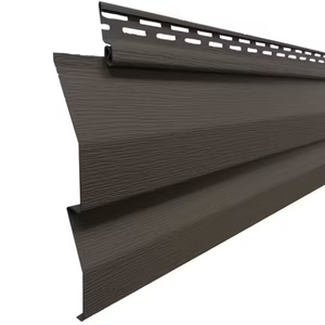 Panneau de revêtement mural en vinyle PVC 9,84 x 157,48 po 1,1 mm résistant à l'humidité pour l'extérieur, décoration murale extérieure de maison - Product Image 1