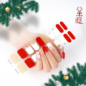 Vente en gros de bande de Gel pour <span class=keywords><strong>ongles</strong></span>, Gel <span class=keywords><strong>Semi</strong></span>-durci de noël, lampe Led Uv, autocollant pour <span class=keywords><strong>ongles</strong></span> secs - Product Image 2