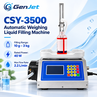 Machine de remplissage automatique de liquides CSY-3500, 10g à 3kg, erreur ≤1g, débit jusqu'à 2,2L/min pour boissons et détergents