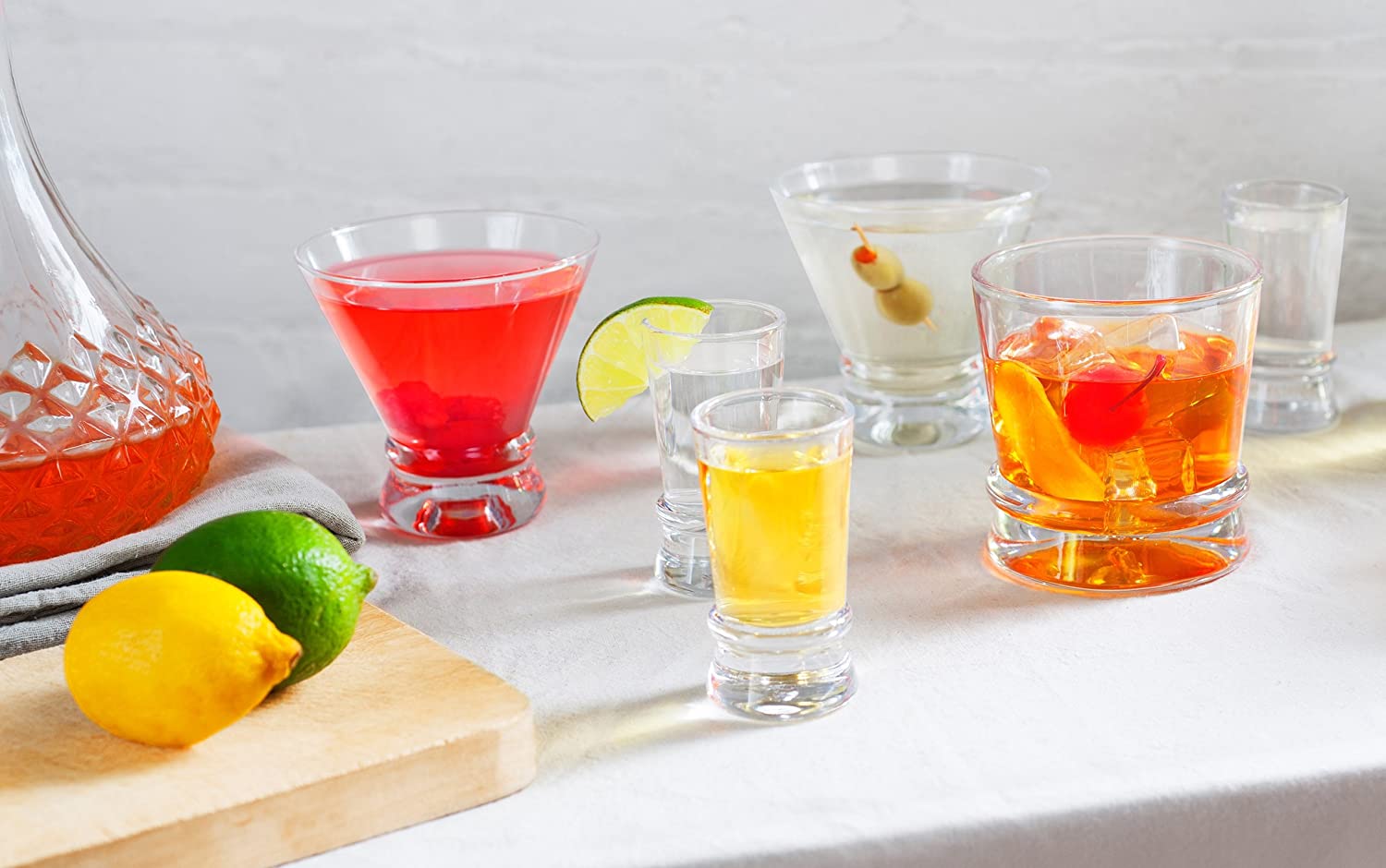 Cocktail Glasses Set, Martini Glasses- 8-Ounces