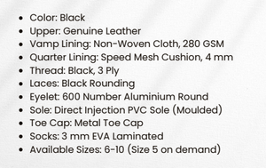 Zapatos de Seguridad de Cuero Modernos para Hombre, Estructura Duradera, Suela Resistente, con Cordones, Cómodos para Uso Diario - Product Image 4