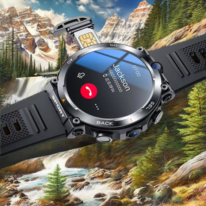 <span class=keywords><strong>Montre</strong></span> Connectée de Luxe pour Adulte 2025 GPS Navigation Double Caméra Calendrier pour Homme – Étanche IPX7 Carte SIM Moniteur Fréquence Cardiaque Magnétique - Product Image 2