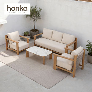 Set di Divani da Giardino di Lusso in Alluminio, Arredamento Moderno per Terrazza, Patio, Hotel e Villa - Product Image 1