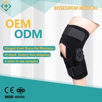 Attelle de genou articulée Bosegrow pour le soutien de la récupération avec conception de stabilisateur d'articulation réglable