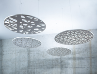 Panneaux acoustiques modernes pour plafond, insonorisants NRC 0.9, étanches, baffles suspendus pour bureau, salon et couloir