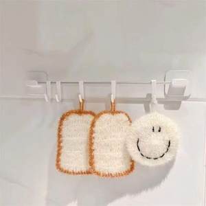 Mignon pain grillé forme réutilisable cuisine chiffons de nettoyage torchons tampon à récurer plumeaux ménage nettoyage - Product Image 2