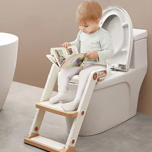 작은 패키지 어린이 어린이 쿠션 어린이 아기 변기 훈련 변기 의자 좌석 사다리 어린이를위한 화장실