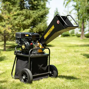 Motor de gasolina Austter, trituradora de madera para jardín, máquina cortadora de ramas de árboles de madera, trituradora de árboles, trituradora de madera, trituradora de gasolina