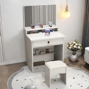 Factory Directly Sale 60cm MDF Drawer Storage Light <strong>Mirror</strong> <strong>Vanity</strong> Table Dressing Table Set for Bedroom - Product Image 2