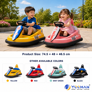 Auto Elettrica RC per Bambini con Paraurti Rotante a 360 Gradi, Unisex, Blu e Rossa, in Plastica, per 2-4 Anni e 5-7 Anni, Regalo - Product Image 4