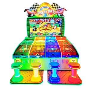 Derby Day Arcade Machine 4 Players Coin Operated 75 Inch Screen LED <b>Light</b> Interactive Ball Rolling Horse Racing Video Game - Product Image 1