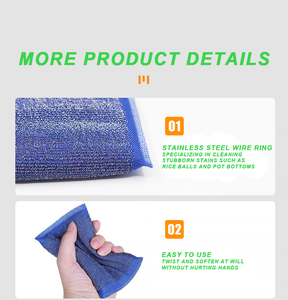 Bán Buôn Nhà Bếp Làm Sạch Scrubber Miếng Bọt Biển Polyester Làm Vải Cọ Rửa Pad Trong Cuộn Đầy Màu Sắc Món Ăn Vải Sản Xuất - Product Image 3