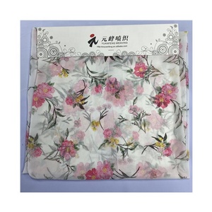 Fuji <span class=keywords><strong>tex</strong></span>-tela de gasa estampada con flores, tejido de poliéster 100% para vestido de mujer - Product Image 1