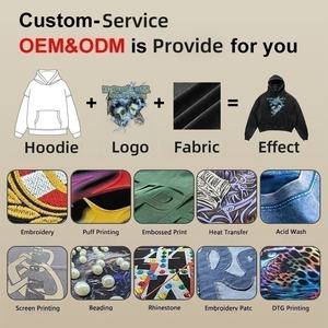 Sudadera con Capucha Personalizada TKAN536 de Alta Calidad con Estampado 3D en Relieve, Sudadera con Capucha Extra Grande de Felpa Gruesa de 500 Gsm con Cierre de Cremallera - Product Image 3